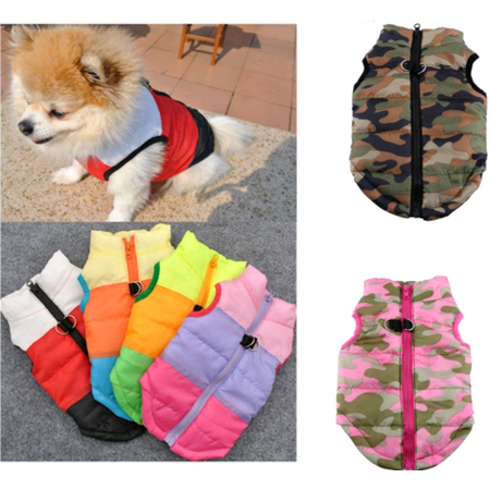 EECOO Pet Cat Dog Clothes Puppy Coat Vest Pet Ski Vest Dogs Cotton Vest Pet Ski Jacket Winter Fall Outfit