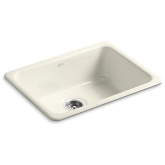 Open Box Kohler K-6585 Iron Tones 24-1/4" Undermount Single Basin Cast Iron Kitchen Sink - Off