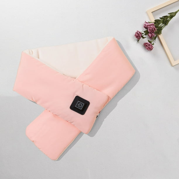 Bufanda térmica inteligente recargable por USB para mujer | Calentador de cuello con temperatura ajustable | Polar suave y ligero con calentamiento rápido en 5 segundos | Protector de cuello de invi