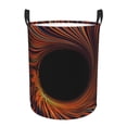 thumbnail image 1 of LNWH Laundry Basket, Abstract Spiral Swirl Pattern Foldable Laundry Hamper With Handles Waterproof, Small, 1 of 8