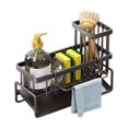 thumbnail image 1 of beisidaer Kitchen Shelf Rag Storage Drainage Shelf Sink Drainage Rack Kitchen Accessories -Black, 1 of 4