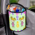 thumbnail image 4 of Angelica-Pickles Car Trash Can Waterproof Car Trash Bin Collapsible Portable Auto Garbage Bag Large Capacity Trashcan Storage Bag Multipurpose Car Organizer Hanging, 4 of 8