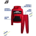 thumbnail image 4 of Pro Athlete Boys Sweatsuit Set - 2 Piece Soft Fleece Pullover Hoodie and Jogger Sweatpants (2T-16), 4 of 7