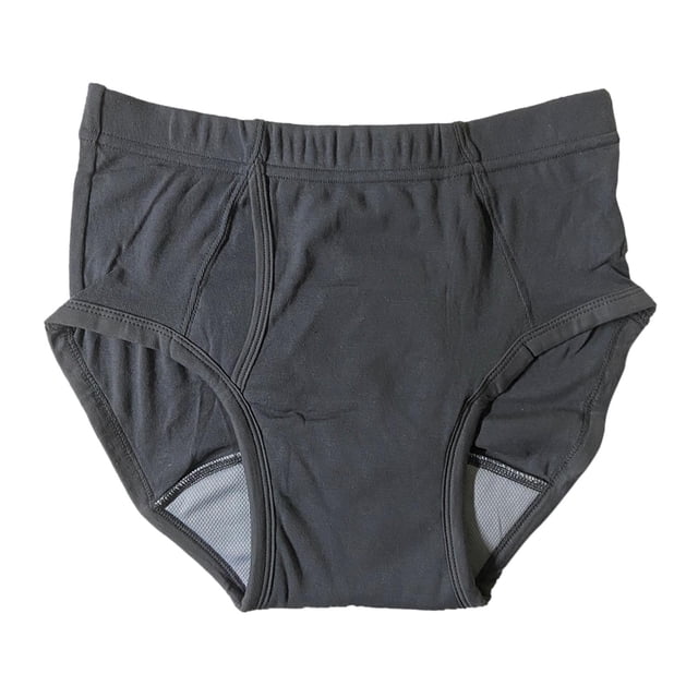 Pañal de incontinencia para hombres mayores, portátil, cómodo, impermeable, de noche con área absorbente, absorbente reutilizable, ropa interior para XL Gris Sunnimix Pantalones de pañales para hombres