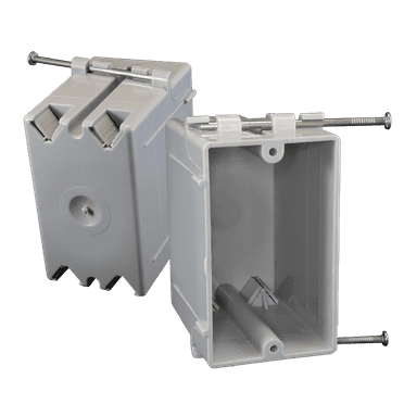 Carlon 1-Gang PVC Molded Wall Switch Box B122AUPC - Walmart.com