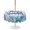 LightBLue, variant on Outdoor Tablecloth with Umbrella Hole for Patio/Picnic/Party/Camping, Coastal Starfish Waterproof Table Cloth Round Cover Washable, Summer Ocean Sea Shells Conch Wood Gray (Dia 54")