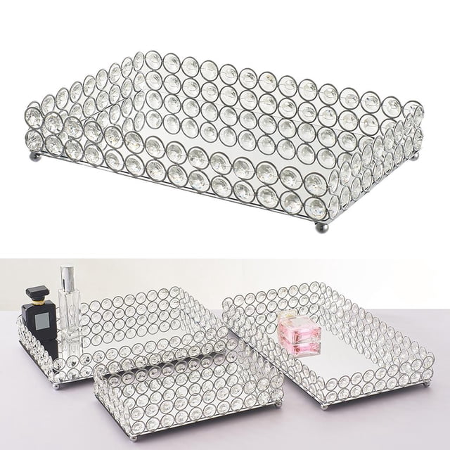 Bandeja de Maquillaje de Vanidad de Cristal Macarena Bandejas decorativas 30x20x5cm