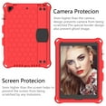 thumbnail image 4 of Allytech Kiddie Case for iPad 9.7 6th 5th Generation, iPad Air 1 / Air 2, Rugged Shockproof Heavy Duty Protective Silicone Back Cover with Kickstand Pencil Holder Shoulder Strap for Kids,Red, 4 of 6