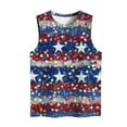 thumbnail image 4 of Aloohaidyvio American Flag Tank Top Women USA Stars Sequin Sparkle Sleeveless USA Patriotic Shirt 4th of July Summer V Neck Vest, 4 of 5