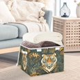 thumbnail image 5 of 16.5x12.6x11.8in Foldable Flip-Top Storage Bin, Dustproof Magic Tape Closure, Ideal for Home & Toy Organization，Tiger, 5 of 7