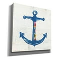 thumbnail image 2 of Epic Graffiti 'Nautical Collage III on Newsprint' by Courtney Prahl, Canvas Wall Art, 18"x18", 2 of 2