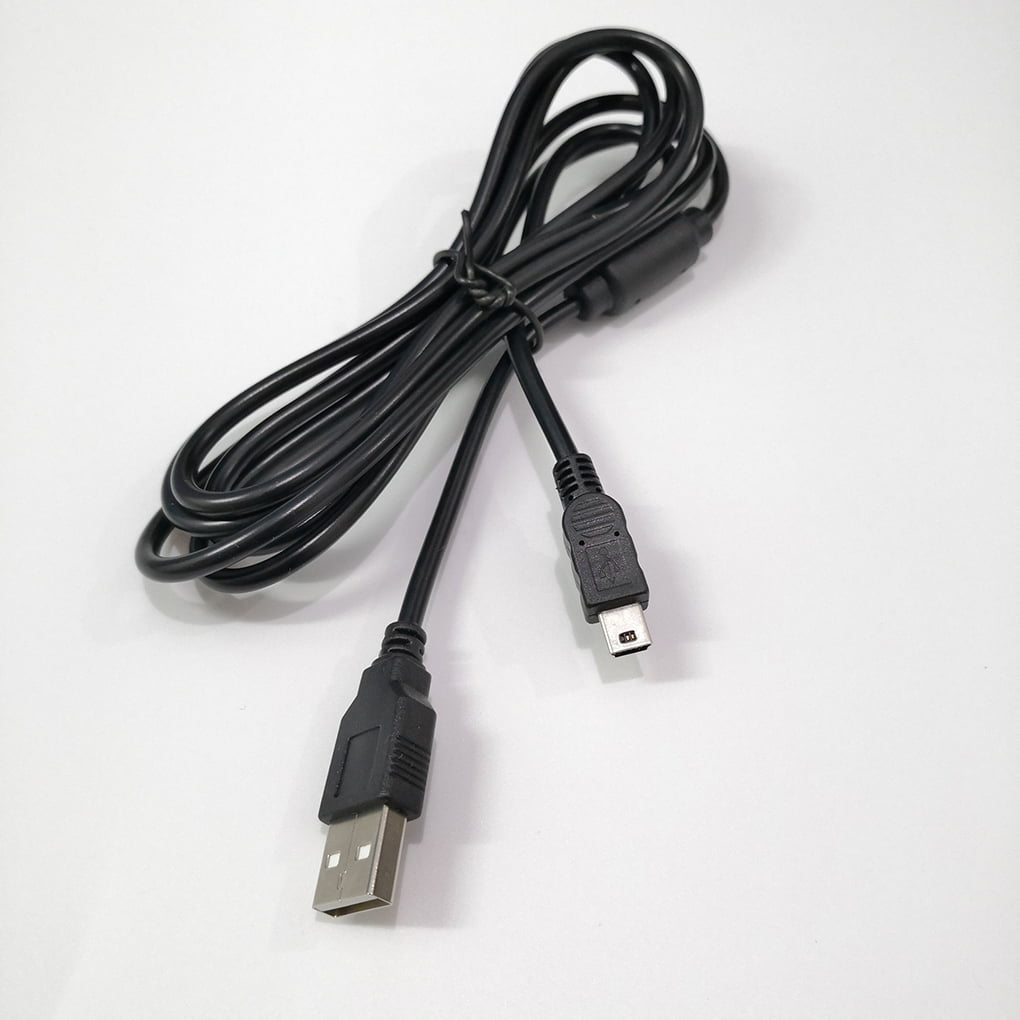 1.8 Meter Black Charging Cable Micro USB Port Replacement For Playstation 3 Game Controller