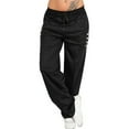 thumbnail image 3 of Decodeary Pantalons Amples pour Femmes, Pantalons de Jambe, Extérieur, Multifonction, Mode, pour Rendez-Vous, Multicolore, Noir P, 3 of 6