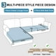 thumbnail image 4 of Juego de sofás en forma de L de terciopelo impermeable NAISI Furniture Cover, 4 of 6