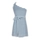 thumbnail image 4 of Vestido de fiesta con lazo sin mangas y un hombro estampado de verano para mujer Mini vestido con estampado floral Pompotops  ghjkhdj2238, 4 of 5