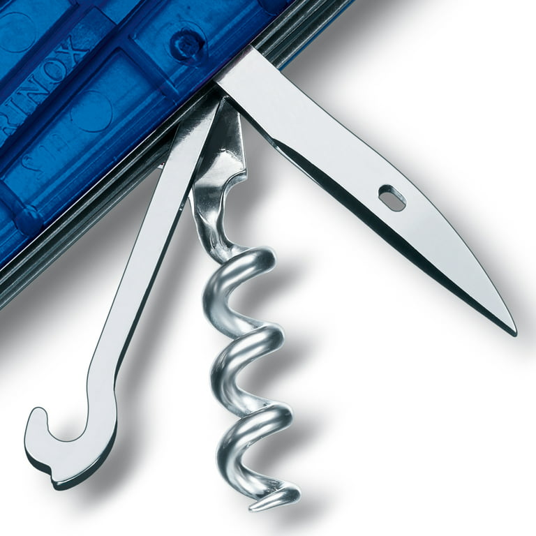 Victorinox Huntsman 15 Function Blue Transparent Pocket Knife 