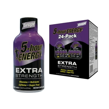 5-hour ENERGY® Shot, Extra Strength, Grape, 1.93 oz, 24 Count