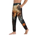 thumbnail image 3 of Kdxio Floral Fox Pattern Joggers,Sweatpants for Men with Pockets-Large, 3 of 5