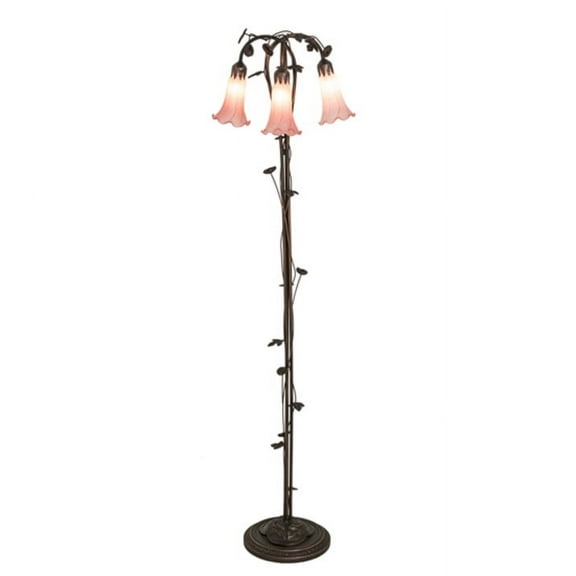 Meyda Tiffany 38444 3 Light 58" Tall Tree Floor Lamp - MultiColor