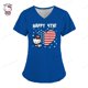 thumbnail image 3 of Camisetas de verano con cuello en V de Hello Kitty, camisetas de hospital para mujer 2023, uniforme de enfermera, ropa de mujer, camisetas con bolsillo, camisetas, 3 of 5