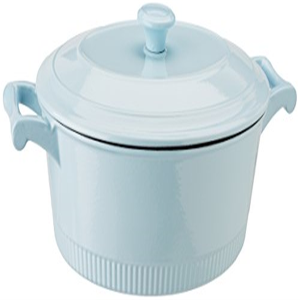 KitchenAid KCTI60CRGB Traditional Cast Iron Casserole Cookware, 6 quart