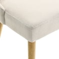 thumbnail image 4 of XDECO Upholstered Dining Chairs Set of 2 with wooden legs, Mid-Century Modern Accent Linen Blend Fabric Thick Cushion Chairs for Indoor Outdoor Living Room Bedroom Restaurant, 4 of 8