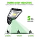 thumbnail image 5 of Luz de pared solar LED Lámpara con sensor de movimiento para exteriores Lámpara remota para jardín (30COB) Tmvgtek Iluminación del hogar multifuncional, 5 of 9