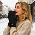 thumbnail image 2 of GPOECD Winter Gloves Men Knitted Touchscreen Thickened Windproof Outdoor Cold Proof Warm Mittens, 2 of 5