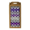 thumbnail image 5 of Nearly Natural Purple Round Glass Christmas Ball Ornaments, 64 Count (3.00"), 5 of 5