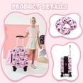 thumbnail image 6 of Kids Carry on Luggage Sets for Girls  Suitcases with Wheels Hardshell with Travel Neck Pillow School Backpack Airline Approved 16 Inch, 6 of 8