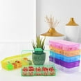 thumbnail image 3 of Zioy Jewelry Organizer, Small Plastic Jewelry Box(10 grids), 3 of 5