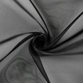 thumbnail image 3 of BalsaCircle 5x14 feet Black Premium Chiffon Sheer Curtain Panel Backdrop Drape Wedding Party, 3 of 8