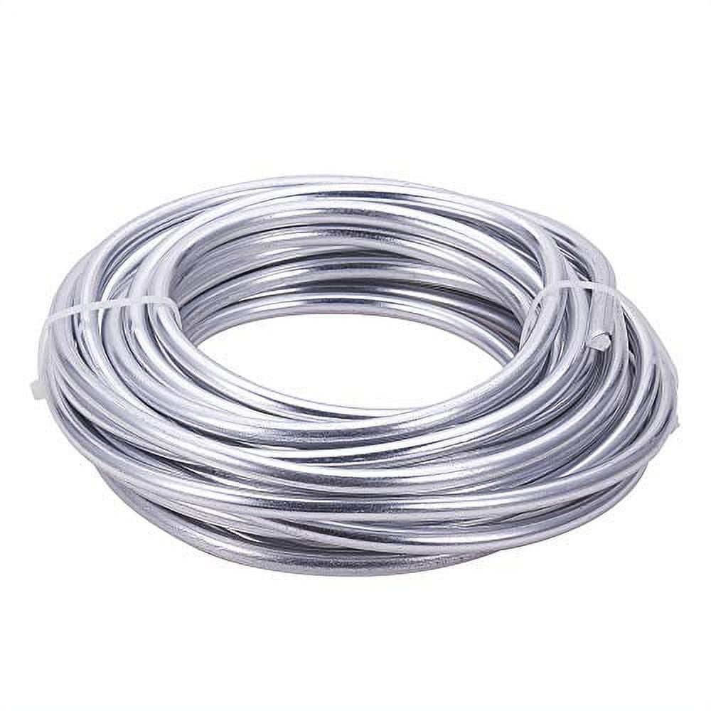 66ft Stainless Steel Wire，1.5mm Metal Wire for Crafts，Bendable Wire，Craft  Wire，Silver Steel Wire for Wire Trellis，Modeling Wire， Sculpting