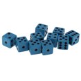 thumbnail image 3 of 10 dados azules de seis caras D6 para juegos de adivinanzas de dados de póquer de D&D 18mm Zulema Dados de seis caras, 3 of 8