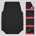 thumbnail image 2 of Rubbermaid Car Floor Mats,Heavy Rubber Car  Mats Set, Non-Slip,  Easy to Clean, Universal Fit for Cars, Trucks & SUVs, Black, 2 of 7