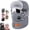 Gray, variant on Unisex Outdoor Biking Hat with Goggles,5-in-1 Fleece Hat Neck Warmer | Winter Wind Resistant Thermal Thick Lining and Padding with Face and Ear Coverage for Chilly Outdoor Activities
