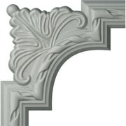 9 3/8"W x 9 3/8"H Valeriano French Ribbon Panel Moulding Corner (matches moulding PML02X00VA)