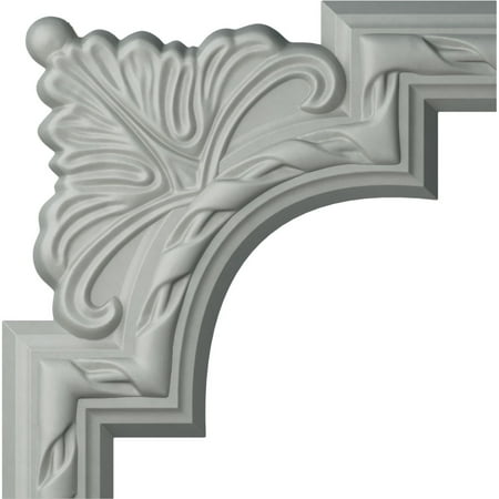9 3/8"W x 9 3/8"H Valeriano French Ribbon Panel Moulding Corner (matches moulding PML02X00VA)