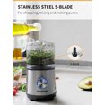 thumbnail image 4 of SHARDOR 3.5-Cup Food Processor Vegetable Chopper for Chopping, Pureeing, Mixing, Shredding and Slicing, 350 Watts with 2 Speeds Plus Pulse, Silver, 4 of 7