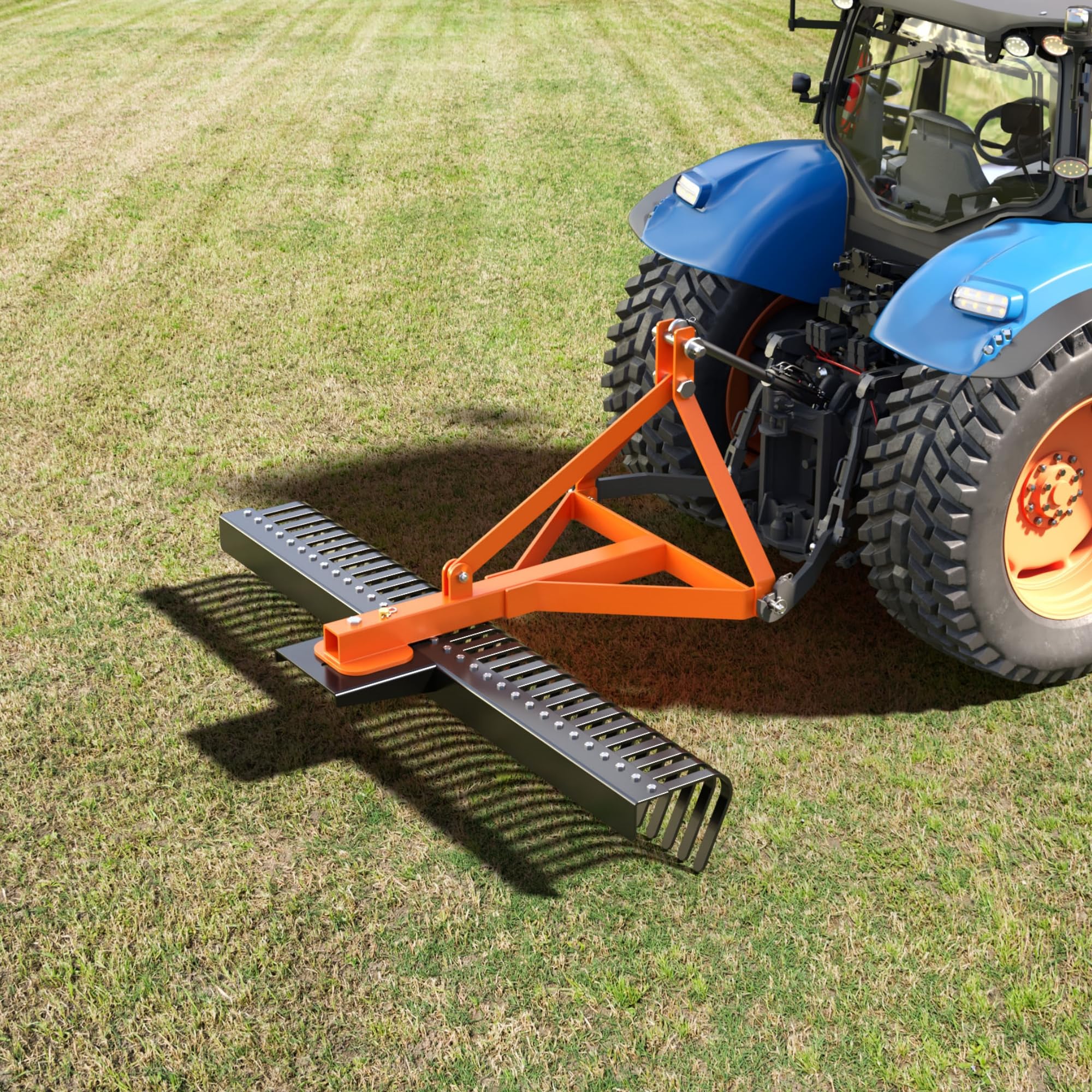 Heavy Duty Rock Rake Pinypikaka Heavy Duty 5 FT Landscape Rock Rake, 3 ...