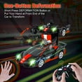 thumbnail image 5 of Remote Control Car, POPO RC Cars LED Light,One-Button Transforming, 360° Rotation Drifting, 1:18 RC Car Toy Gift for Kids,Red, 5 of 9
