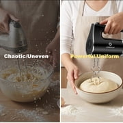 LINKChef Hand Mixer, powerful Electric Handheld Mixer, 5 Speed Electric Mixers for Kitchen (Black)