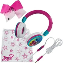 JoJo Siwa Bow Fashion Headphones with Built in Microphone & Travel Pouch