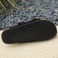 thumbnail image 5 of Domuza Women Double Buckle Slide Sandals, Adjustable Strap Cork Footbed Slip On Shoes, Comfortable Casual Summer Footwear Black 9（EU-42）, 5 of 6