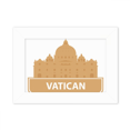thumbnail image 1 of Vatican Yellow Landmark Pattern Photo Mount Frame Picture Art Painting Desktop 5x7 inch, 1 of 3
