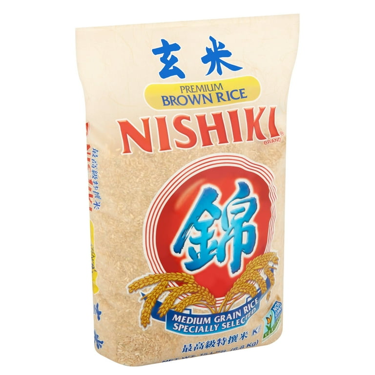 Nishiki Brown Rice 15 lb, Organic Medium Grain, Nutty Flavor