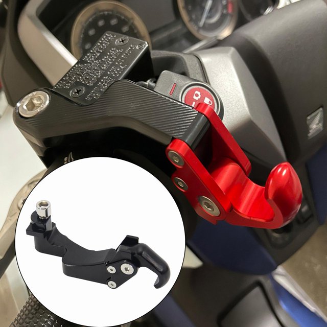 para motocicleta, aleación de aluminio, bolsa de , almacenamiento de bicicletas, motocicleta, , para casco, soporte Negro Yotijar Gancho para motocicleta