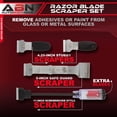thumbnail image 2 of ABN Razor Scraper & Replacement Blade Set – Car Window Adhesive Decal Remover, 2 of 2