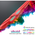 thumbnail image 3 of Escritorio Gamer Rojo RGB con Luces LED – Diseño Geek y Moderno KECOMPRAS ESCRITORIO PARA GAMERS GALAXHERO LUCES LED RGB GEEK, 3 of 8