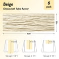 thumbnail image 2 of Table Runner Fixwal - Mantel para queso (35 x 120 cm, 6 unidades), color beige, 2 of 8